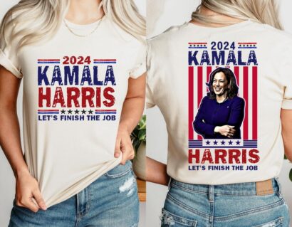 Kamala Harris Let's Finish The Job Shirt, Harris 2024 Shirt, Madam President T-Shirt, I am Speaking T-Shirt, Kamala For The People T-Shirt