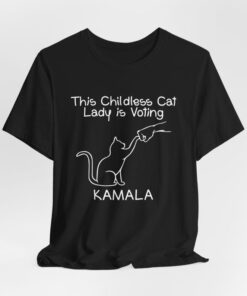 This childless cat lady is voting Kamala shirt Harris 2024 Shirt, Kamala President Shirt, Kamala Harris President 2024 tee