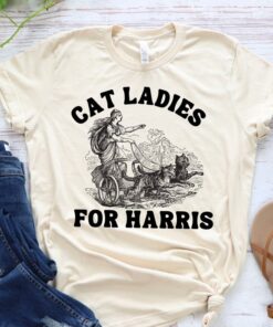 Kamala Harris Cat Lady Tshirt, Childless cat lady shirt