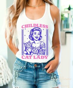 Childless Cat Lady, Childless Cat Ladies, Against Fascism, Feminist Shirt, Tank Top, Kamala Harris Tank Top, Feminist Tank Tops