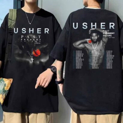 Usher Past Present Future Tour 2024 Shirt, Usher Concert 2024 Shirt, Usher Shirt, Usher Tour Merch