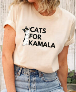 Cats for Kamala  2024 Shirt; Pro Harris 2024 Political Shirt