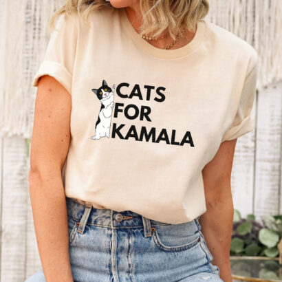 Cats for Kamala  2024 Shirt; Pro Harris 2024 Political Shirt