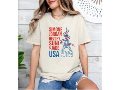 2024 Olympics USA Gymnastics Women's Team, Simone Biles Tshirt, Paris Olympics Shirt