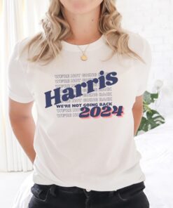 Were Not Going Back Harris Adult Short Sleeve Tee/ Harris 2024 Tshirt - Unisex / Election 2024 T-shirt /Kamala Harris Campaign Tee