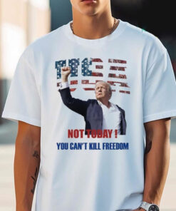 Trump 2024 shooting shirt, Donald Trump Survived Shooter 2024 shirt, American Not Today You Can’t Kill Freedom