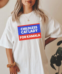 cat ladies for kamala vote kamala harris with childless cat lady shirt