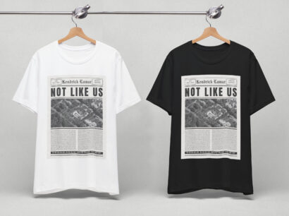 Kendrick Lamar They Not Like Us T Shirt, Vintage Newspaper Lyric, Kendrick Lamar Shirt, Euphoria, Hip Hop Merch