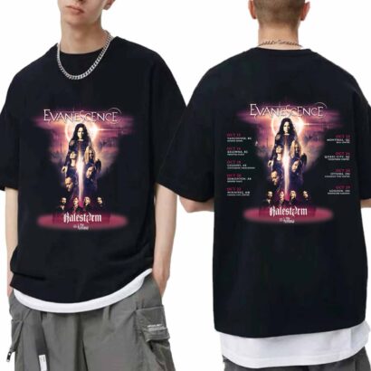 Evanescence 2024 Tour Shirt, Evanescence Band Fan Shirt, Evanescence 2024 Concert Shirt