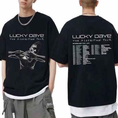 Lucky Daye - The Algorithm Tour 2024 Shirt, Lucky Daye Fan Shirt, Lucky Daye 2024 Concert Shirt, The Algorithm 2024 Concert Shirt