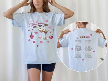 Sabrina Espresso Tour T-Shirt, Short N Sweet 2024 Tour Dates shirt, Carpenter Please Please Please Inspired Graphic Tee