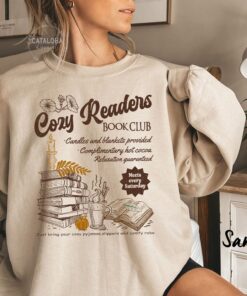 Cozy Girl Book Club shirt, Coffee And Book Lover, Fall book club, Cozy reader