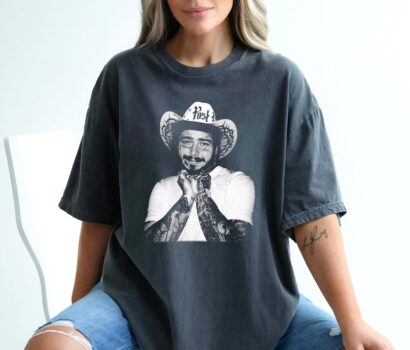 Cowboy Post Shirt - Country Shirt, Post Malone Shirt, Had Some Help Shirt, Posty Tee