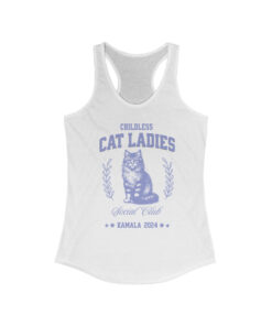 Childless Cat Lady Tank | Childless Cat Ladies Tee | Kamala Harris Tank Top Shirt | Gift for Kamala Harris Supporter Gift for Cat Mom Lover