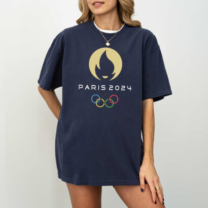 American Team Shirt, Paris Shirt, USA 2024 Shirt, Torch Shirt, Paris Vacation Tee, Paris Summer Tee