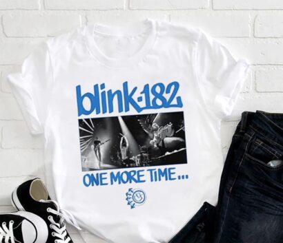 Blink Smile 182 Graphic shirt, Blink-182 Band 2024 World Tour Shirt, Blink One More Time Tour, Blink 182 Merch, Blink 182 Fan Gift Shirt