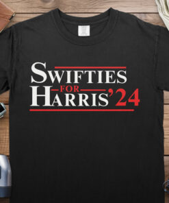 Swifties For Harris '24 Shirt Kamala Harris Merch Presidential Campaign Election Democrat Reputation Eras Coconut Tree Childless Cat Lady