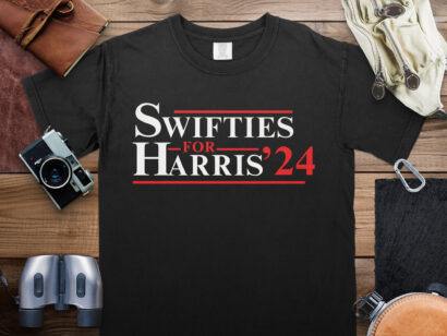 Swifties For Harris '24 Shirt Kamala Harris Merch Presidential Campaign Election Democrat Reputation Eras Coconut Tree Childless Cat Lady