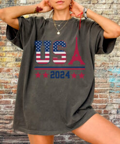 Comfort Colors Team USA T-Shirt, Paris Olympics Shirt, Summer Olympics 2024 Shirt