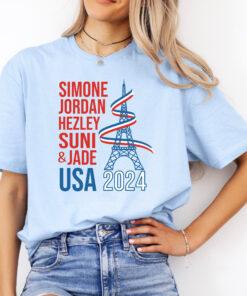 2024 Olympics USA Gymnastics Women's Team, Simone Biles Tshirt, Paris Olympics