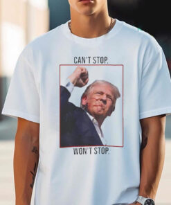 Trump shirt 2024, Trump can't stop won't stop shirt