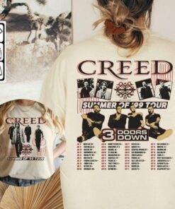 Creed Summer Of 99 Tour Shirt, Music 2 Sides Creed World Tour 2024 Concert 2 Side Unisex Shirt, Hoodie, Sweatshirt