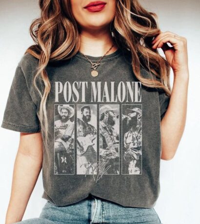 Posty Rap Shirt, Vintage Posty Graphic Shirt, Malone Music The Album Shirt, Tour 2024 Shirt, Posty Tour Rapper Gift for Women Men Tee Shirt