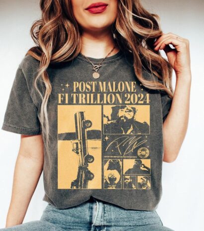 Post Malone F1 Trillion 2024 Shirt, Post Malone Shirt, Posty Tee