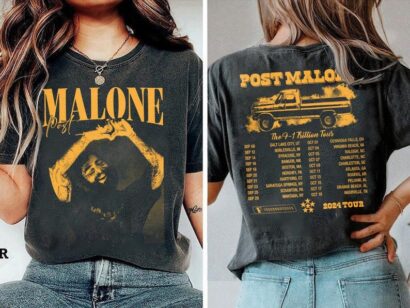 90s Post Malone 2side Shirt, Posty Rap Music Merch Shirt, Post Malone Album Shirt, Malone The F-1 Trillion Tour 2024 Shirt, Posty Concert