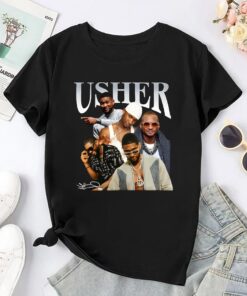 Usher Signatures 90s Vintage Shirt, Usher Homage Shirt, Usher Merch, Usher Tour 2024 Shirt, Usher Rapper Bootleg Shirt, Usher Fan Gift Shirt