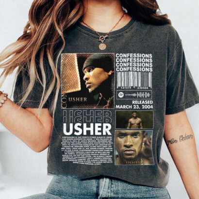 Usher Concert Shirt, Usher Coming Home Tour Shirt, Usher Concert Group Shirt, Usher Rap Shirt Y2k