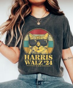 Harris Walz Shirt, Election Cat Lady Kamala Harris Tim Waltz Shirt, Tim Walz Shirt, Vote for Harris Walz 2024 Shirt