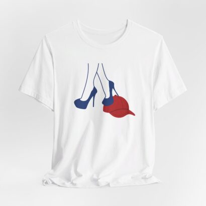 Kamala Harris T-Shirt Harris Walz Campaign Shirt, Heels stepping on Red MAGA Hat Tee, Tee, Political Tee