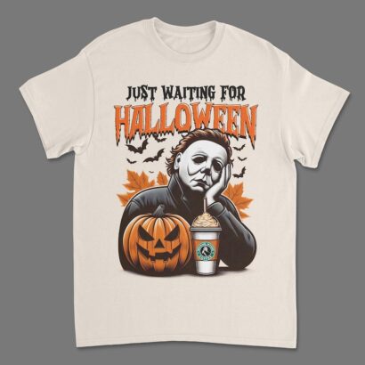 Michael Meyers Just waiting For Halloween Shirt, Michael Meyers Shirt, Halloween Shirt, Slasher Shirt