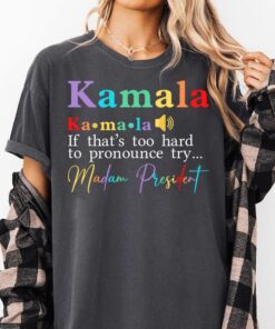 Madam President Shirt, Kamala Harris Sweatshirt, Democrat Tee, Election 2024 Hoodie