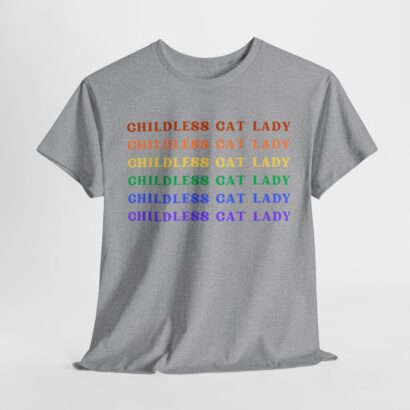 Childless cat lady tee - heavy cotton unisex