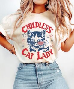 Childless Cat Lady Kamala Harris Shirt, Madam President Election 2024 Tee