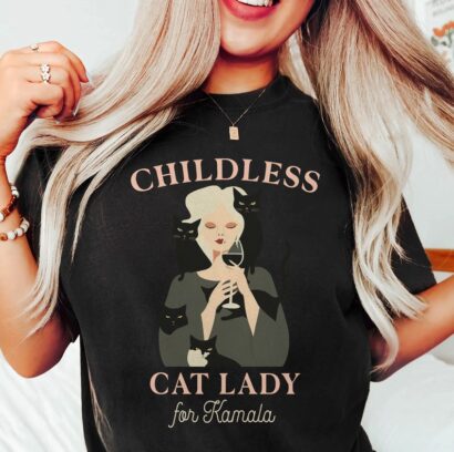 Childless Cat Lady Shirt, Kamala Cat Lady Shirt Childless Cat Lady for Kamala Shirt, Cat Ladies For Kamala Shirt, Kamala Harris Shirt 2024