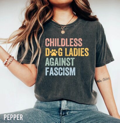 Childless Dog Lady Shirt, Kamala Harris 2024, Vote Blue Shirt, Liberal Democrat Gift