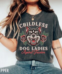 Childless Dog Ladies for Kamala Shirt, Harris 2024 Shirt, Vote Blue Shirt