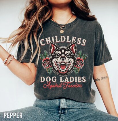 Childless Dog Ladies for Kamala Shirt, Harris 2024 Shirt, Vote Blue Shirt