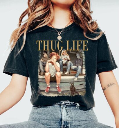 The Golden Girls Thug Life Shirt, 80s Sitcom Shirt, Stay Golden Squad Gift, Retro Halloween Bad Witches Shirt, Fall Sanderson Sisters Gift