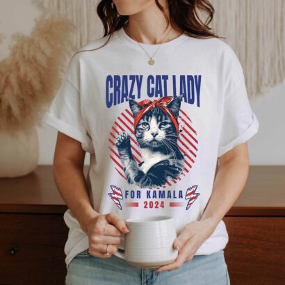 Kamala Harris Shirt Childless Cat Ladies for Kamala | Harris 47 | Funny Pro Kamala T-Shirt