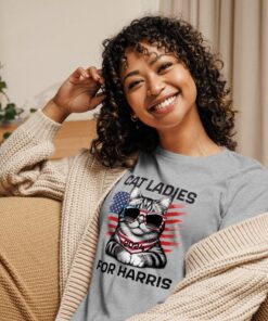 Cat Ladies for Kamala Harris 2024 Women's Relaxed T-Shirt