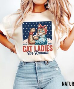 Childless Cat Ladies Shirt, Childless Cat Lady Shirt, Kamala For President Shirt, Cat Ladies Against Fascism,Vote Blue Shirt