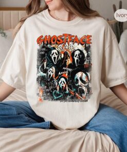 Ghost Face Halloween Comfort Colors Shirt, Ghost Face Lover Shirt, Halloween GhostFace T-shirt, Spooky Halloween Ghost Tee, Halloween Shirts