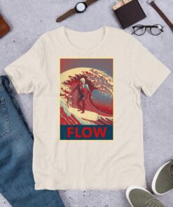 Unisex t-shirt Red Wave FLOW Tim Walz Tampons Feminist