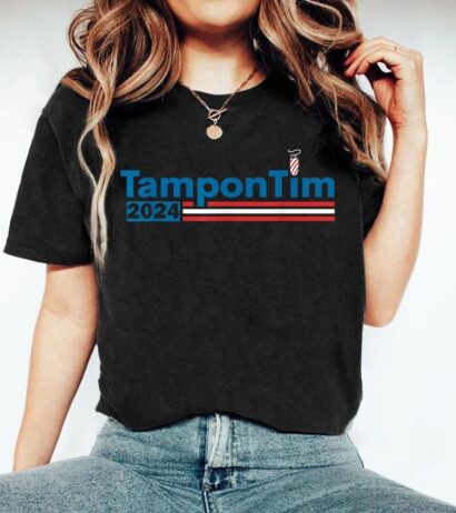 Tampon Tim Shirt, Funny Kamala's Vice President Tim Walz Shirt, My Black Job Is Voting for Kamabla T-shirtVote Democrat Vote Blue Shirt