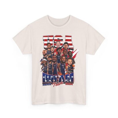 USA Olympic Basketball Dream Team 2024 Shirt | USA Olympic Basketball Team 2024 Championship American Team TShirt | Vintage Tee