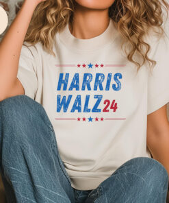 Kamala Harris Tim Walz President VP 2024 US Election Shirt - Vote Blue, Vote Harris Walz - Patriotic Election Shirt for Men and Women